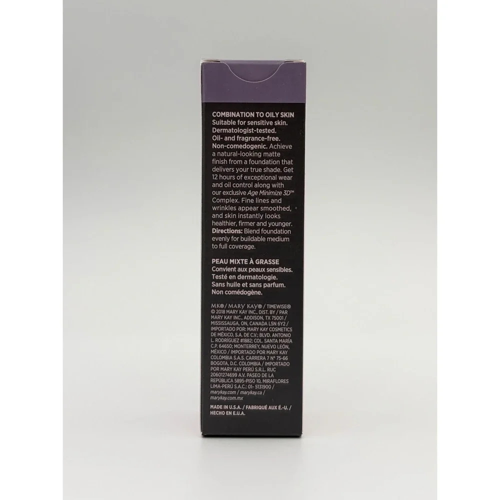 Mary Kay TimeWise Matte 3D Foundation Ivory W 150 Combo to Oily Skin 1oz NIB